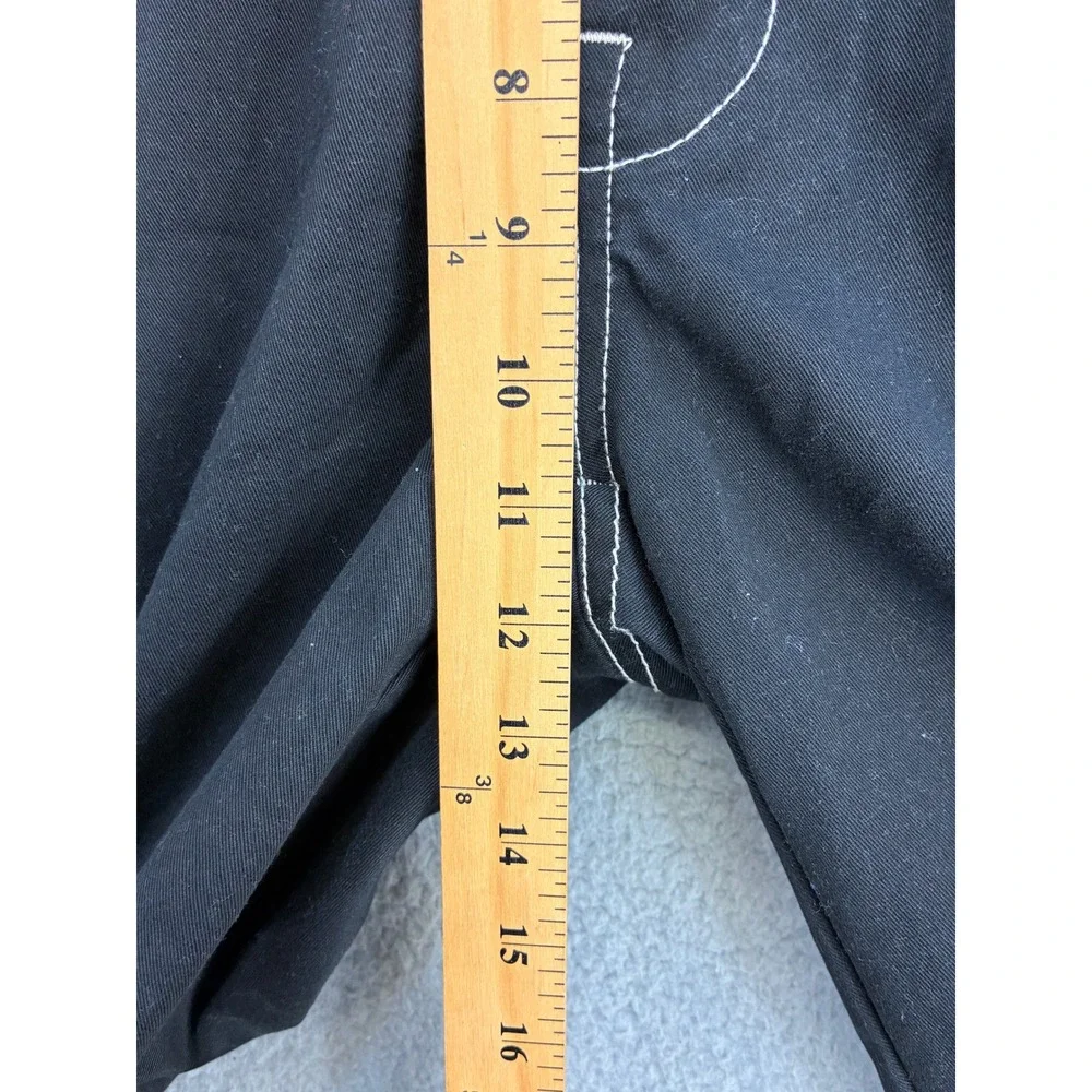 True Religion Contrast Stitch Cargo Pants Mens 34 Black Streetwear Y2K Casual